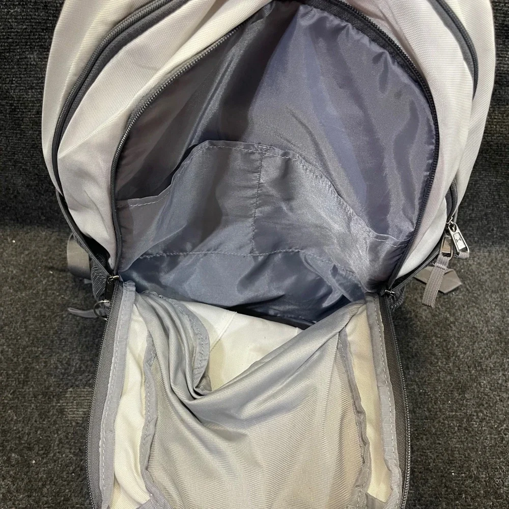 Under Armour 1294720 UA Storm Grey White Hustle 3.0 Storm School Travel Backpack
